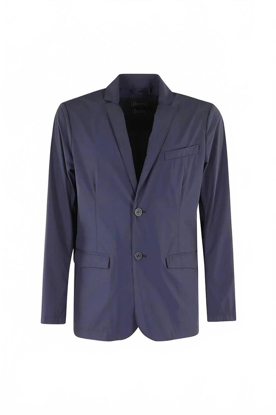 NEW HERNO men's lightweight blazer in navy